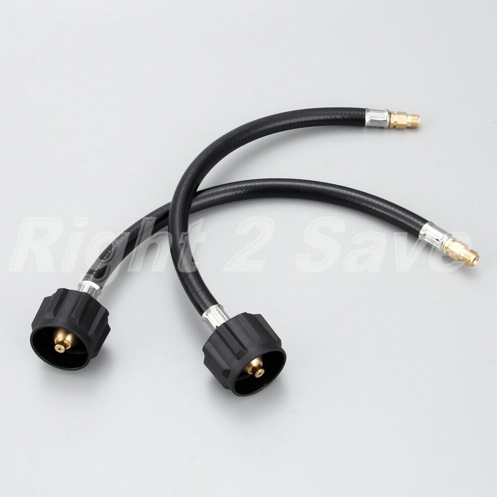 12inch BBQ RV Pigtail Propane Hose Connector -Acme x1/4" Male NPT- 1feet 2Pcs