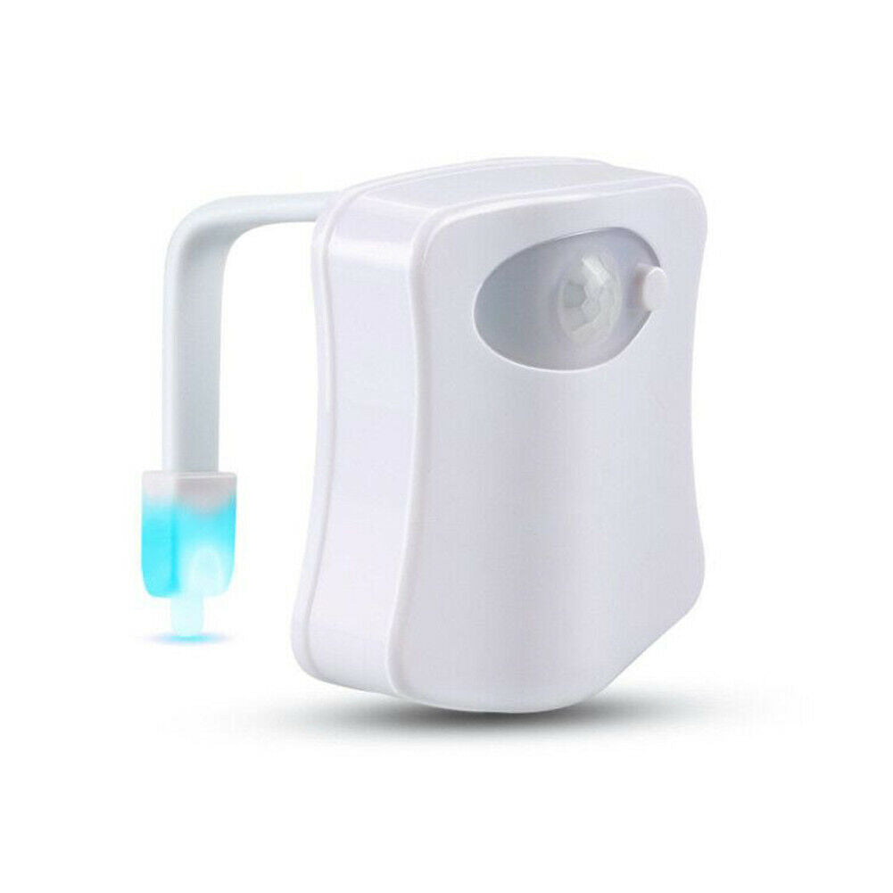 Toilet Night Light 8 Color LED Motion Activated Sensor Bathroom Toliet Bowl Lamp