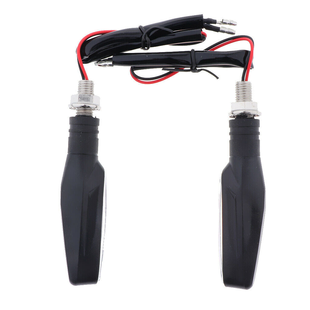 2PCS 12V LED Flowing Motorcycle Turn Signal Light Front Rear Blinker Red