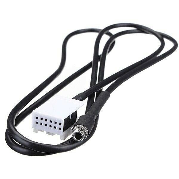 2x 3.5 Jack AUX Auxiliary Audio Input Kit Adapter Cable for BMW E60 E61 E63 E64