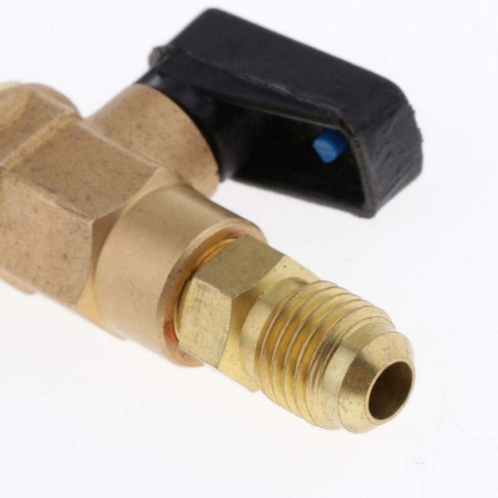 Refrigeration Ball Valve Connector 1/4 male thread for A/C Fluorine Safety