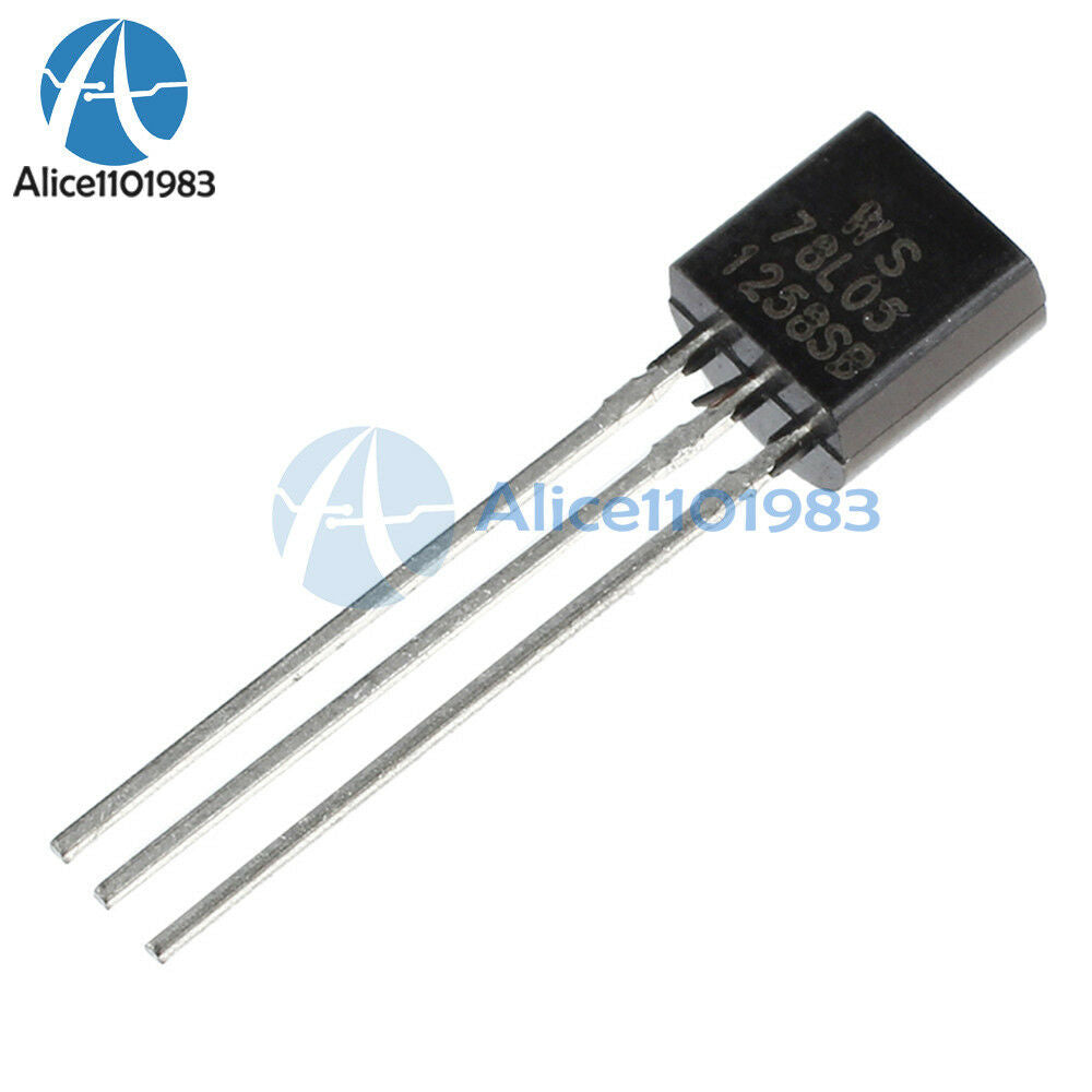 10PCS WS78L05 78L05 TO-92 5V 100mA Voltage Regulator IC