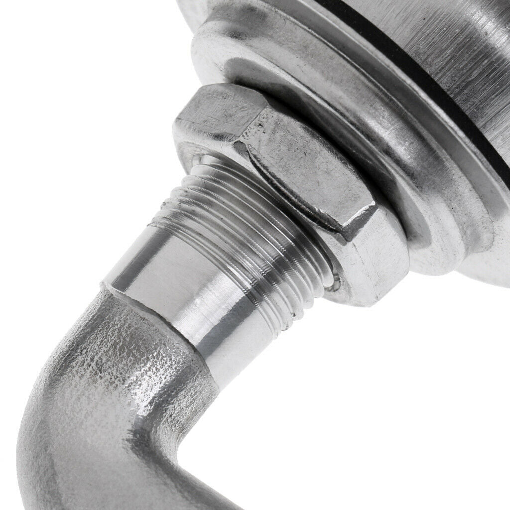 Heavy Duty Stainless Steel 90 Degree Bend Gas Fuel Tank Vent Through Hull