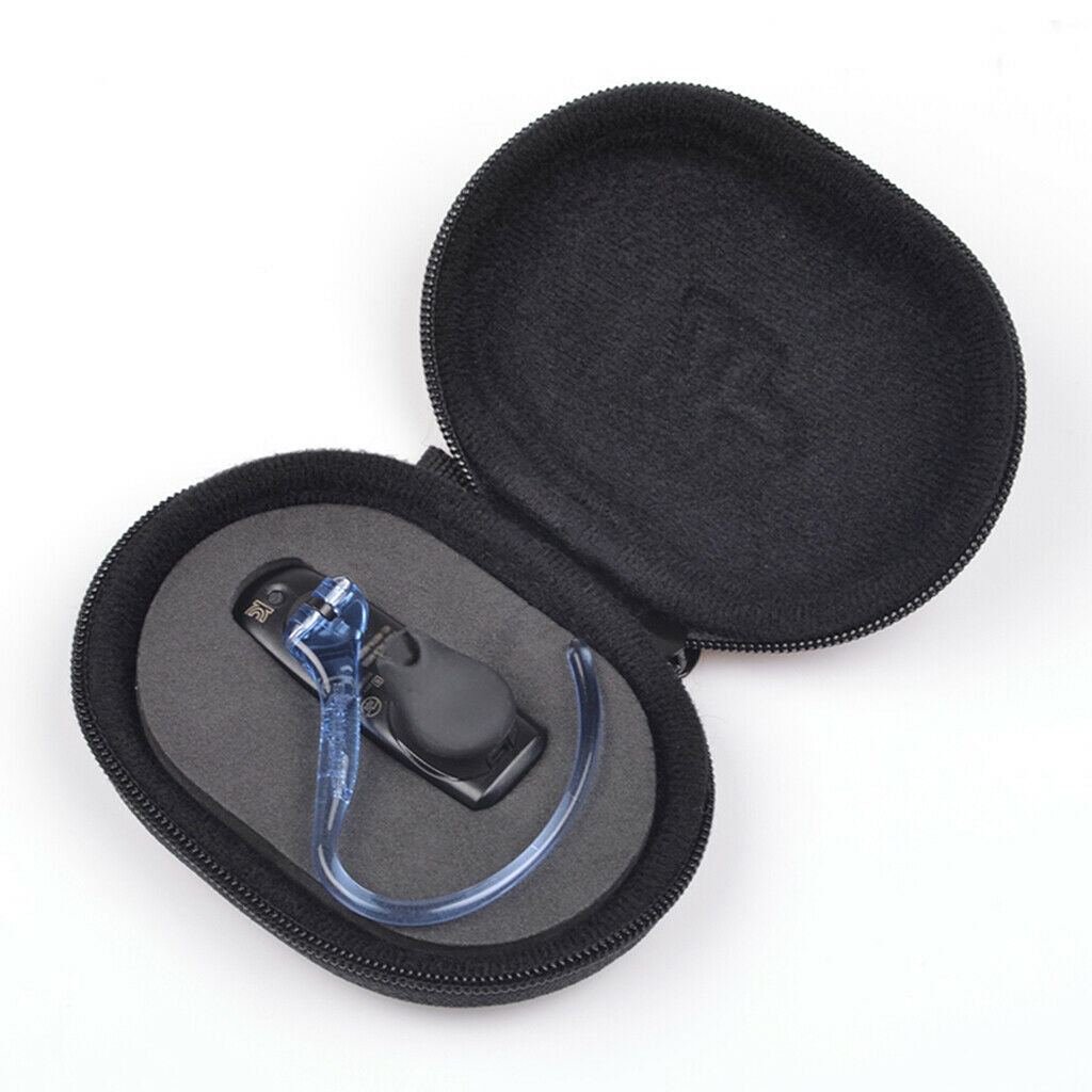 Black PU Leather Portable Bag for Plantronics M50 Bluetooth Headset