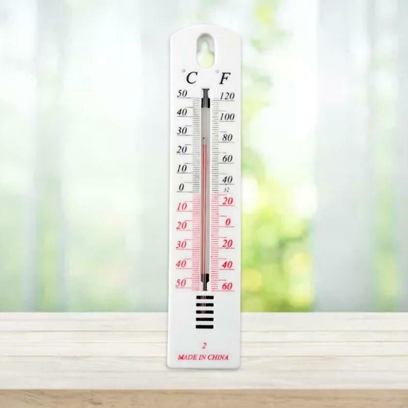 Home Wall Hanging Thermometer Celsius Fahrenheit Display Indoor Outdoor Monitor