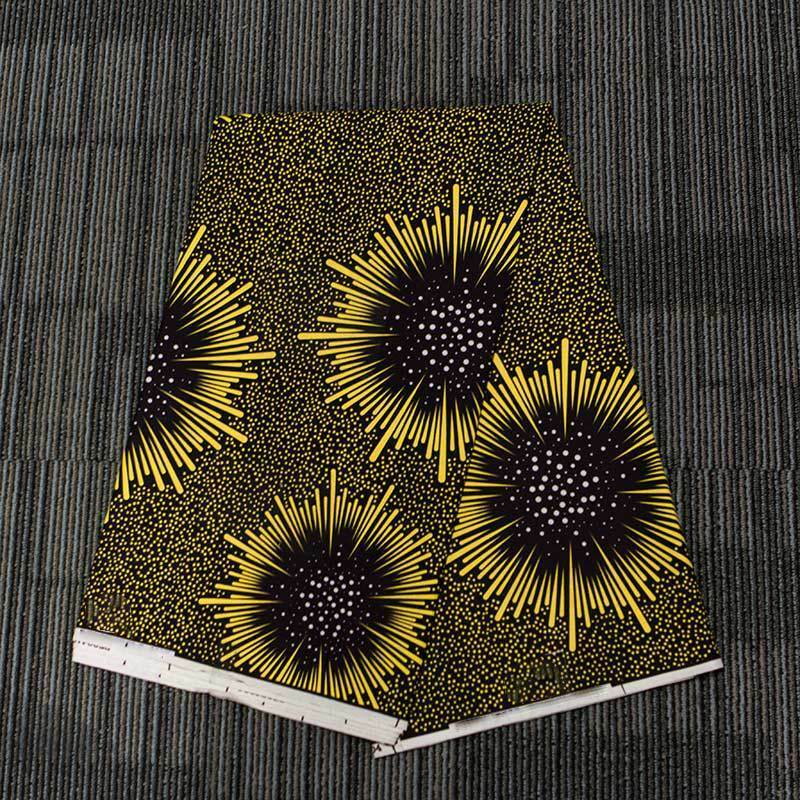 1 Yard African National Flower Polyester Printing Fabric DIY Garment Material