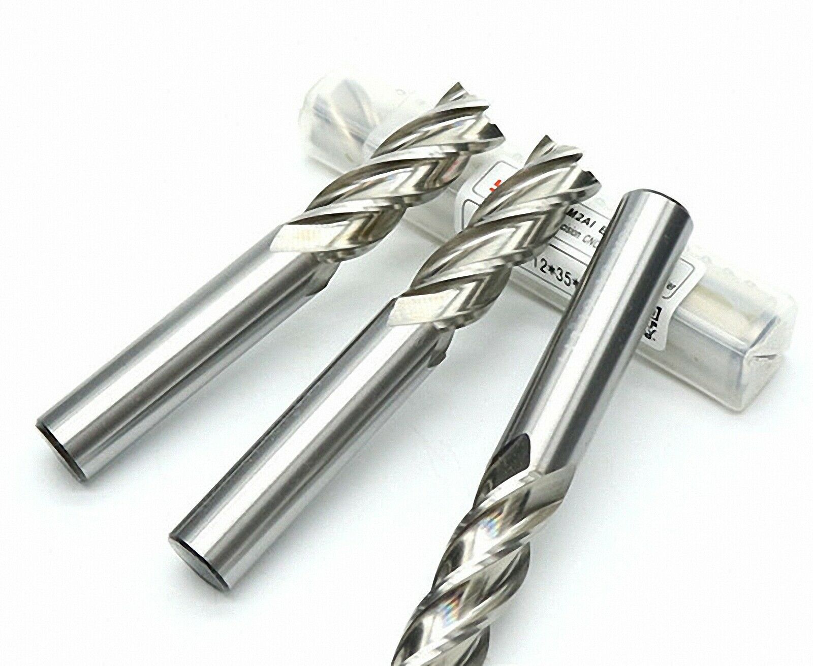 5Pcs 3-Flute 6mmx 6x50 Carbide End Mill For Aluminum Shank CNC Milling Bits