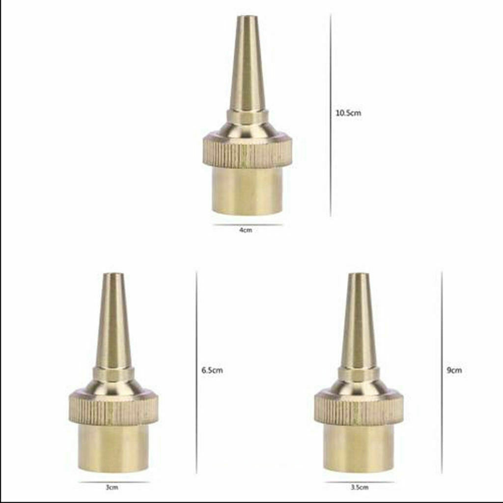 4Piece Brass Straight Garden Fountain Water Nozzle Sprinkler Spray Head DN15,