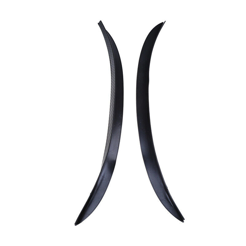 2Pcs Car Carbon Fiber Wheel Eyebrow Lips Fender Flares Protector Strip Universal