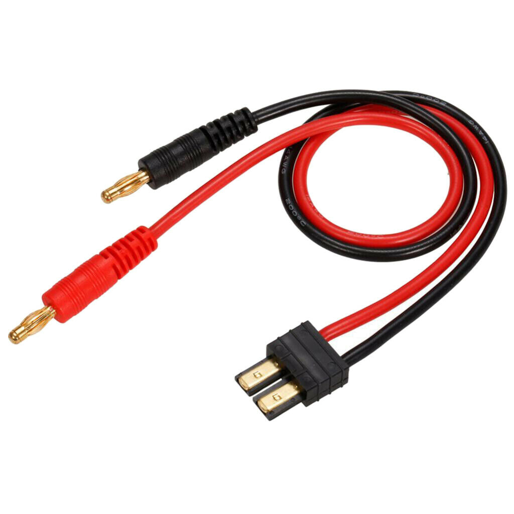 2 Pcs Male   to 4.0 Male Banana Plug Charging Cable for  Rc Car