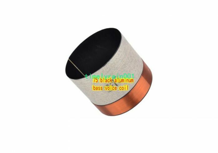 1pcs 75mm 8ohm 8Ω BASV Bass speaker voice coil Round wire Subwoofer coil