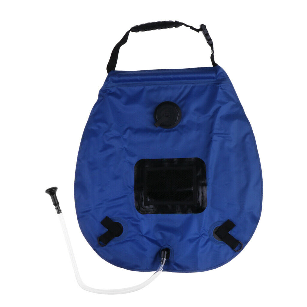 Portable 20L Water Bag Solar Heated Shower Pouch for Outdoors Camping Travel