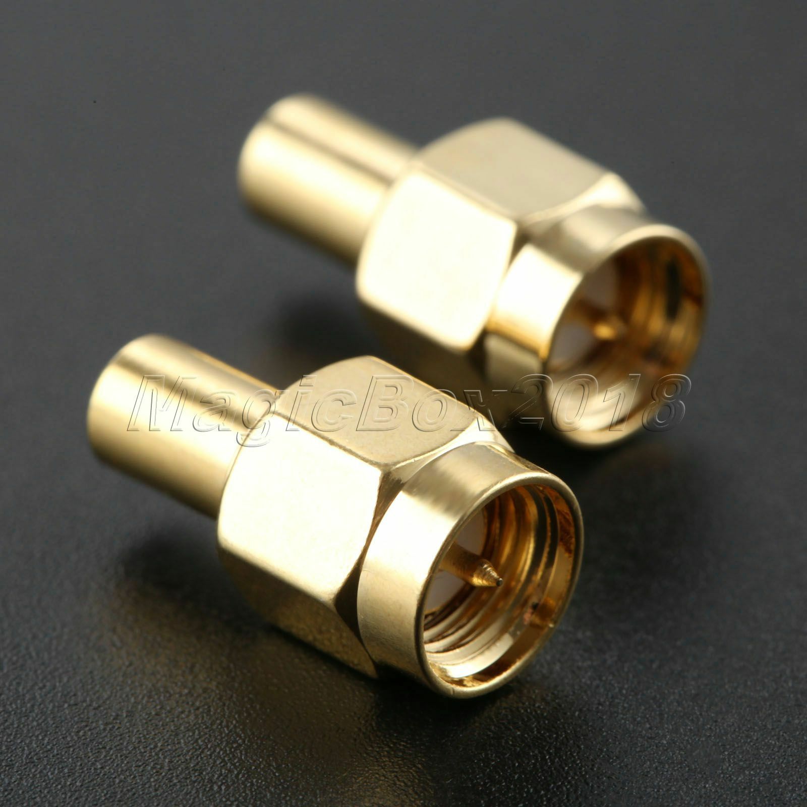 2Pcs 2Watt Connector SMA Male RF Coaxial Termination Dummy Load DC 50Ohm to 3Ghz