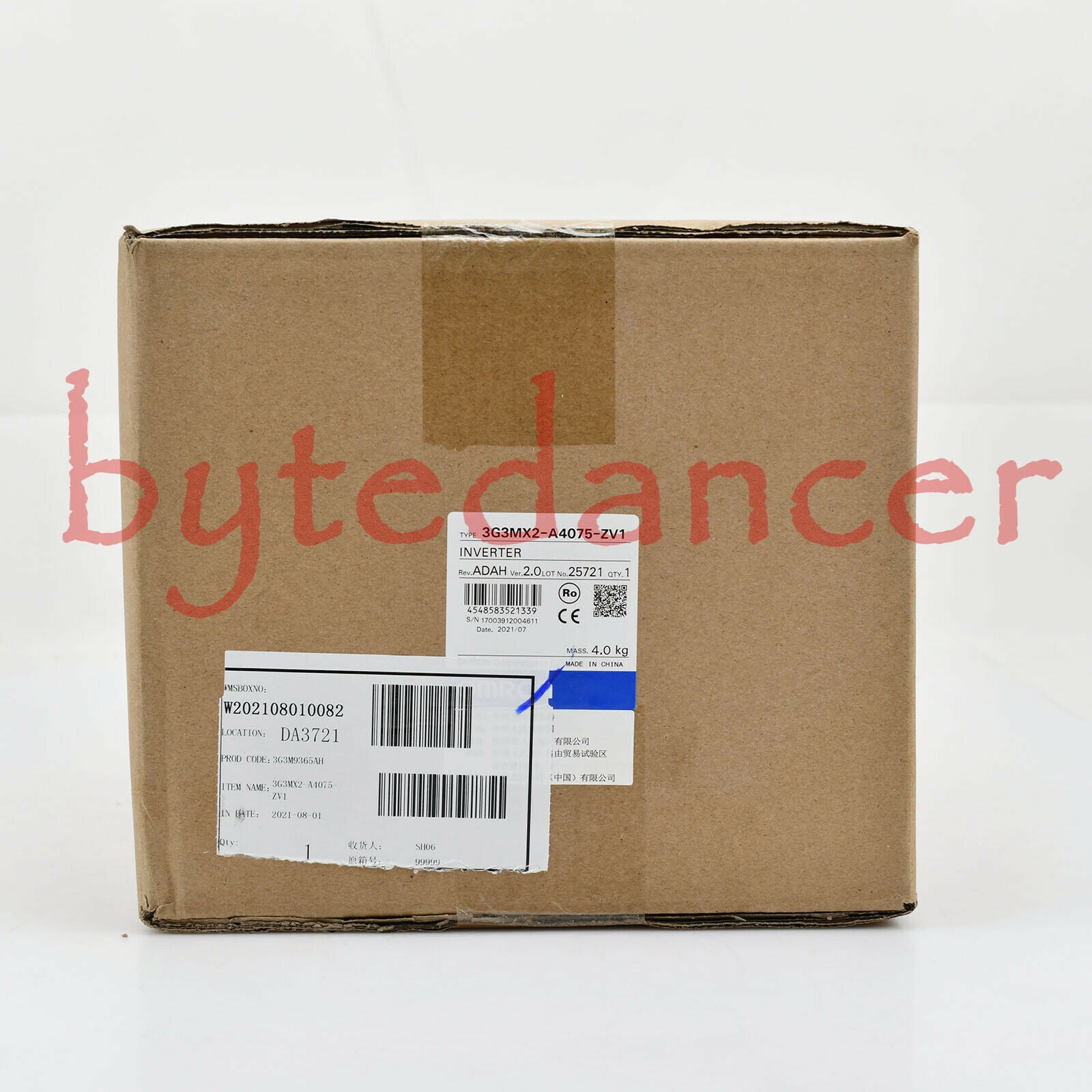 1PC New 3G3MX2-A4075-ZV1 Inverters 7.5kw 1year warranty DHL free Ship OM9T BYT