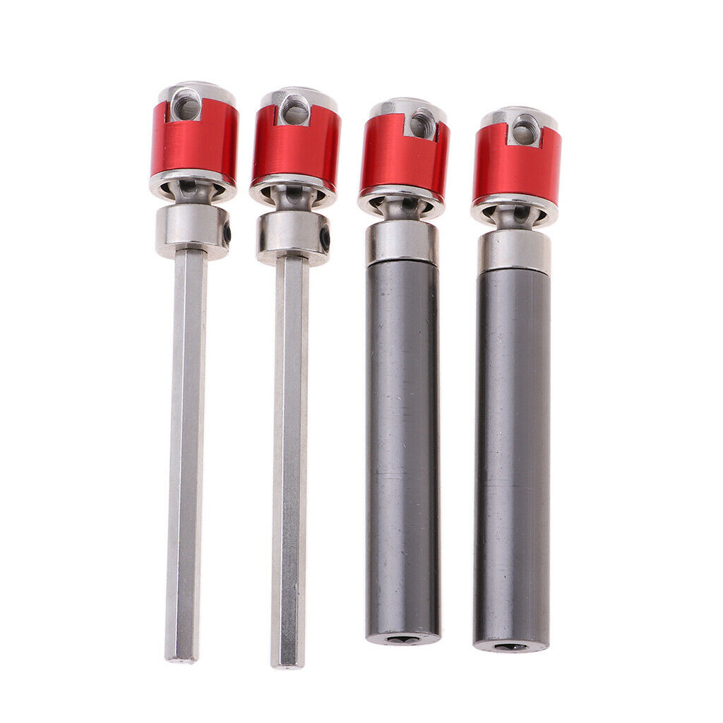 2x 110-138mm Universal Drive Shaft Stainless Steel for RC Crawlers D90 SCX10