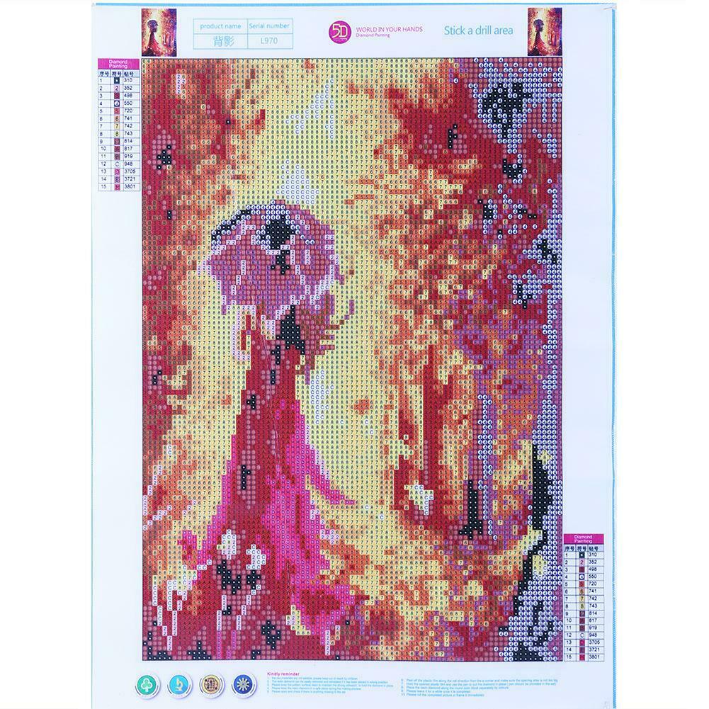 5D Full Drill DIY Diamond Painting Woman Back Cross Stitch Home Decoration