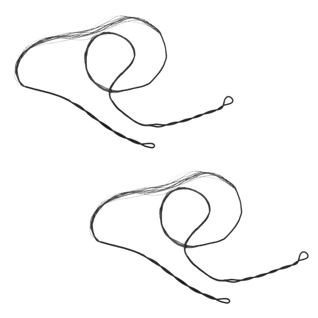 2x Archery Recurve Bow String 57 inch Nylon Braided Longbow Bowstring Hunting