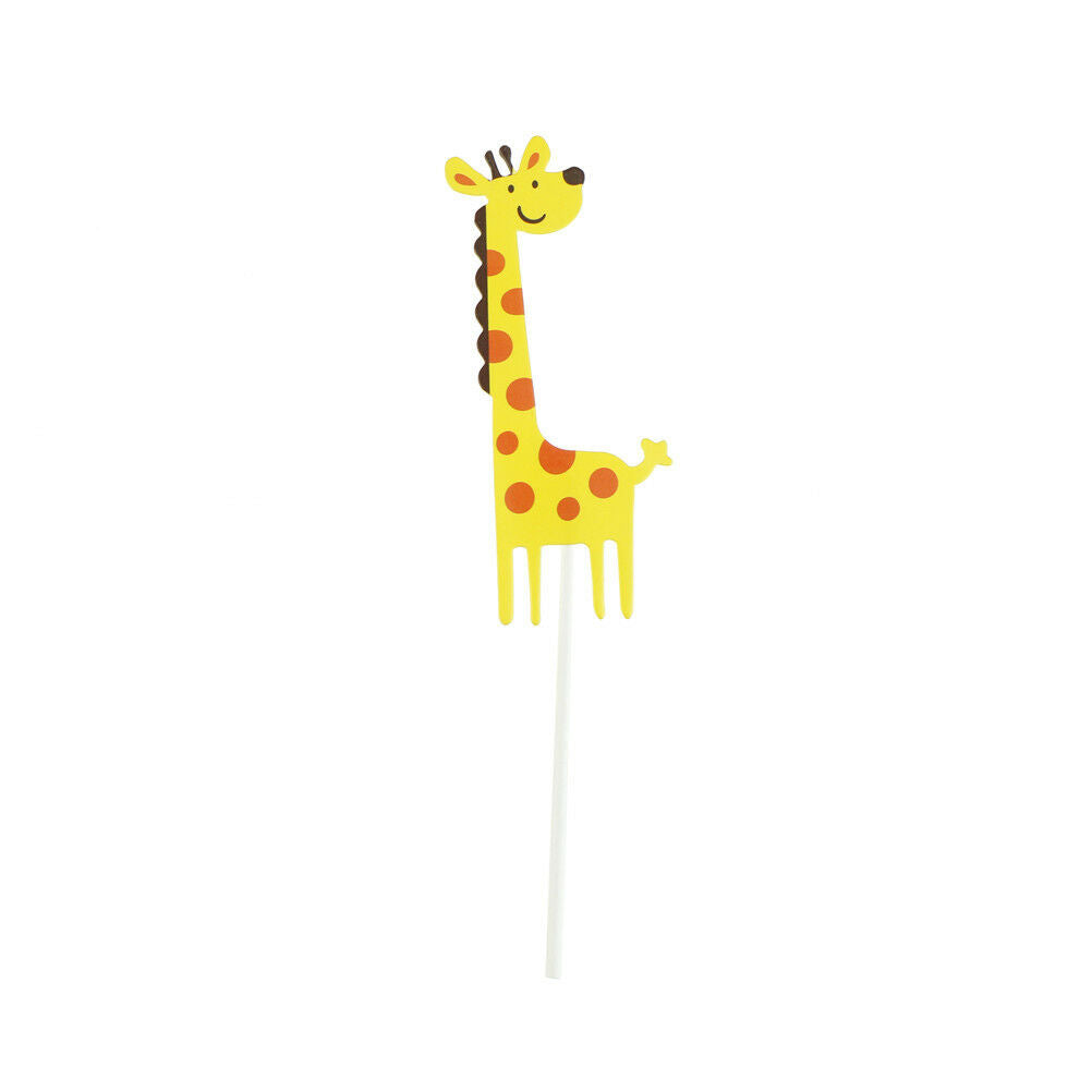 7pcs Baby Shower Wildlife Animal CakeBDopper Party Monkey Lion Zebra C.l8