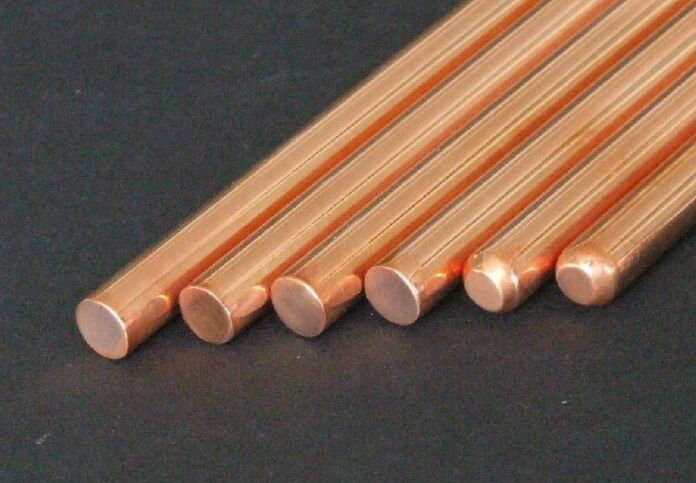 5pcs 99.9% 4x100mm COPPER ROUND ROD