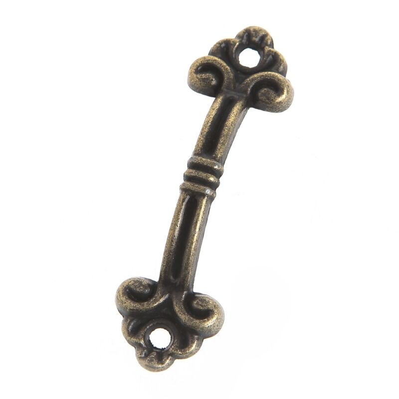 10X Bronze Handle Knob Retro Arch Tracery Drawer Wooden Jewelry Box Cabinet Pull