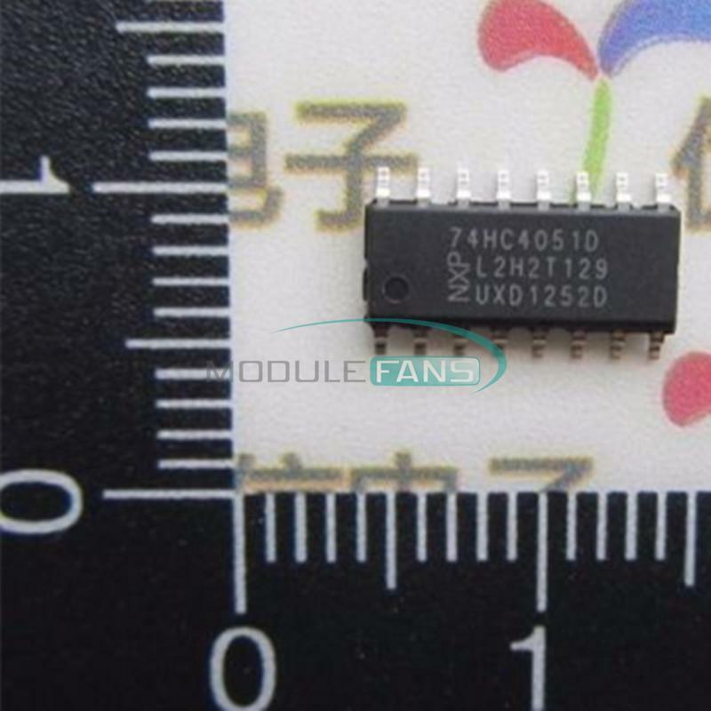 10PCS 74HC4051D Chip Analog Multiplexer / Demultiplexer SOP-16 MF