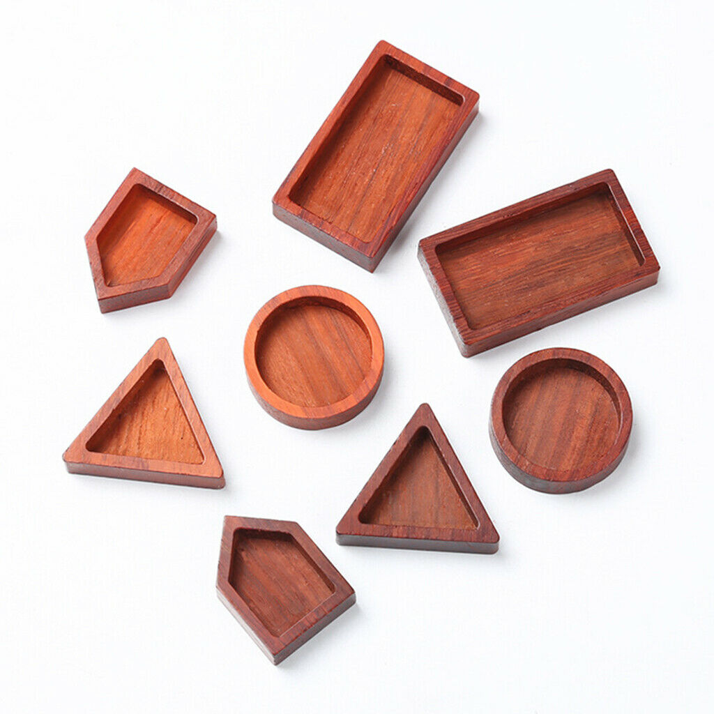 6 Pieces Natrual Wood Pendant Charms for Crafts Jewelry Necklace Crafts DIY