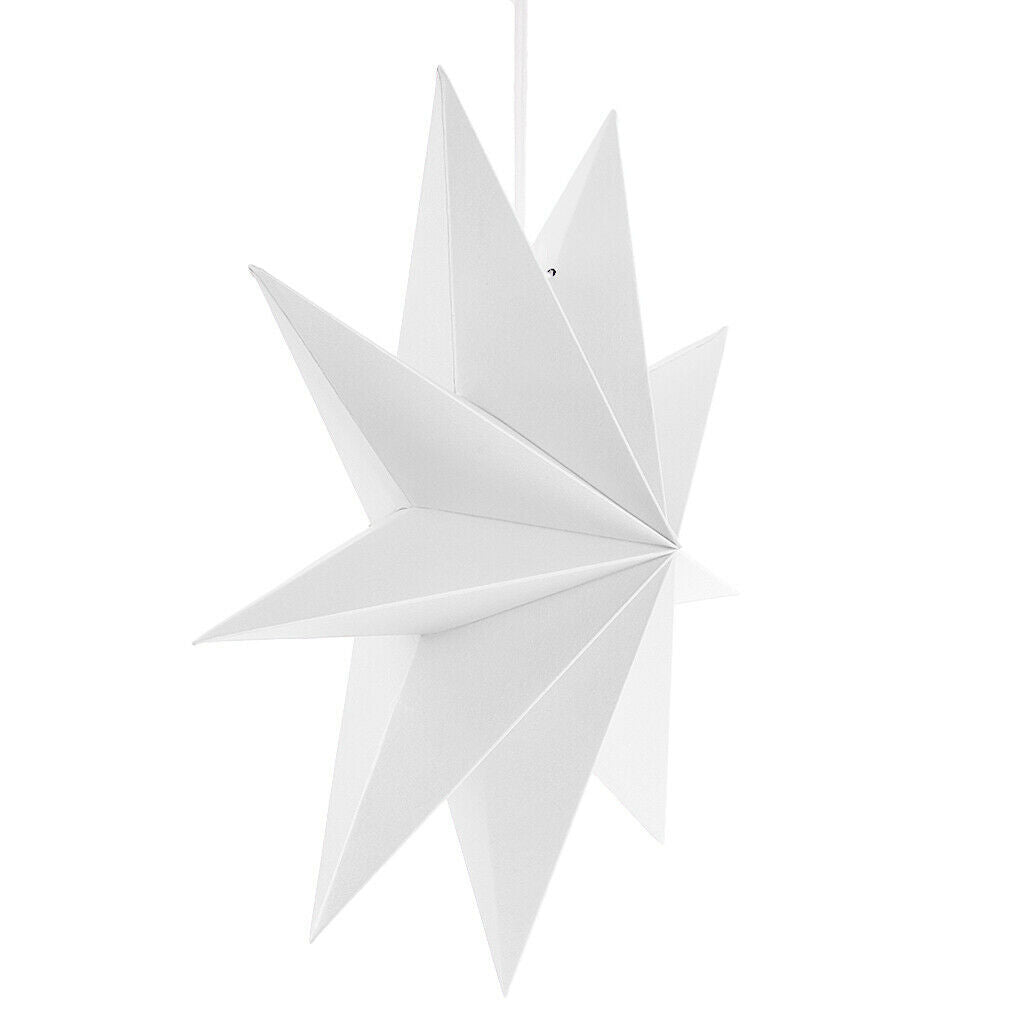 2pcs Paper Star Party Hanging Craft Wedding Decoration Hanging Ornaments
