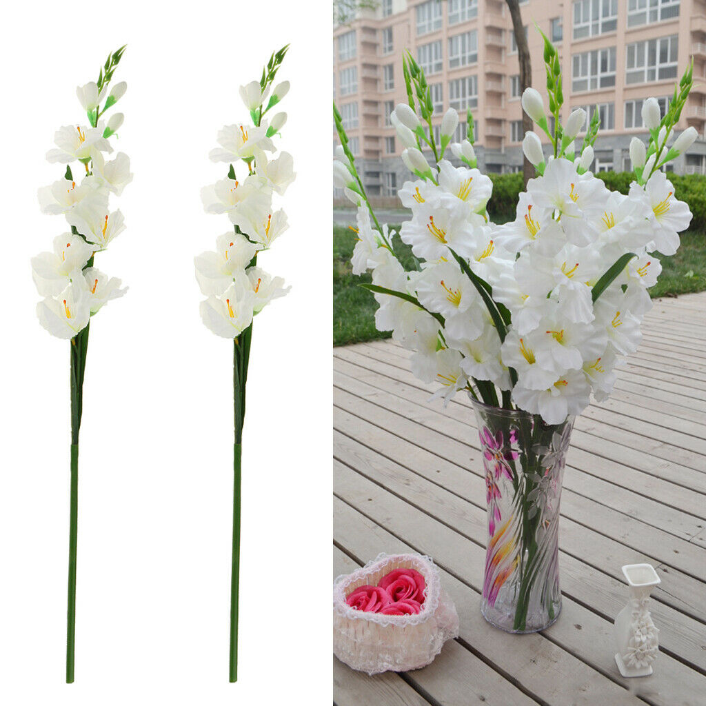 1pcs Artificial Simulation Gladiolus Wedding Flower Stem Decoration