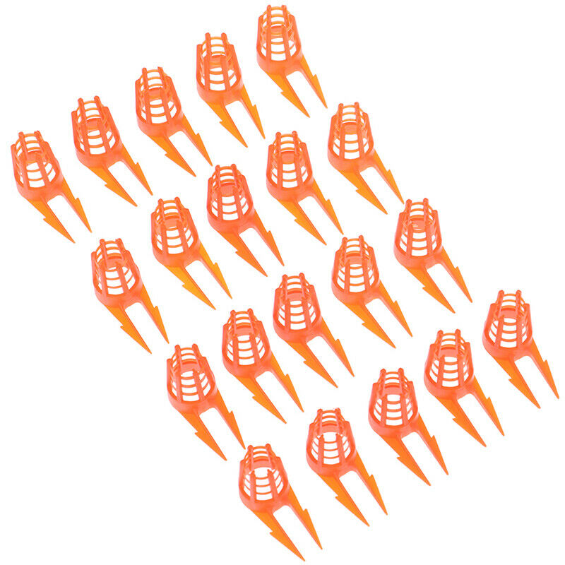20Pcs/Set Bee Queen Cell Cover Beekeeping Tool Beekeeper Plastic Cage Protect Rf