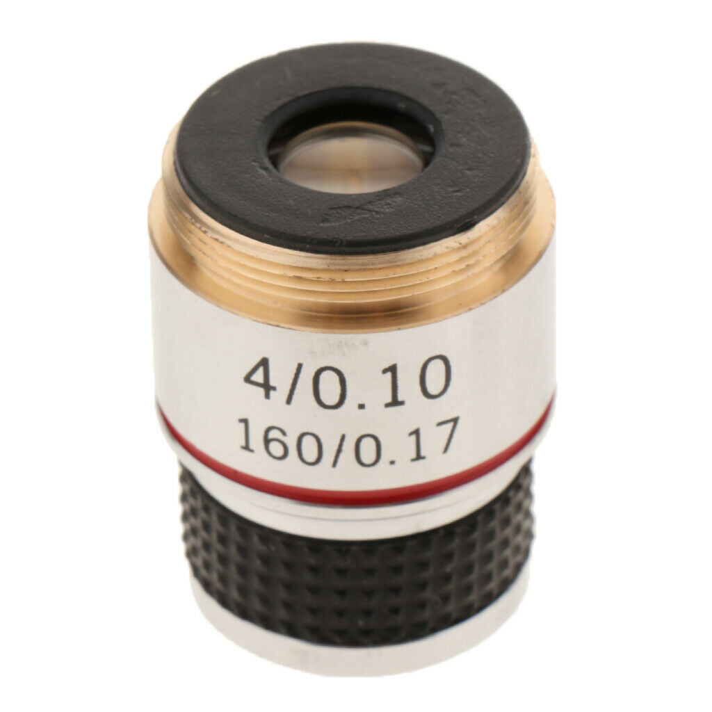 4X (Oil, Spring) Achromatic Compound Microscope Objective Lens