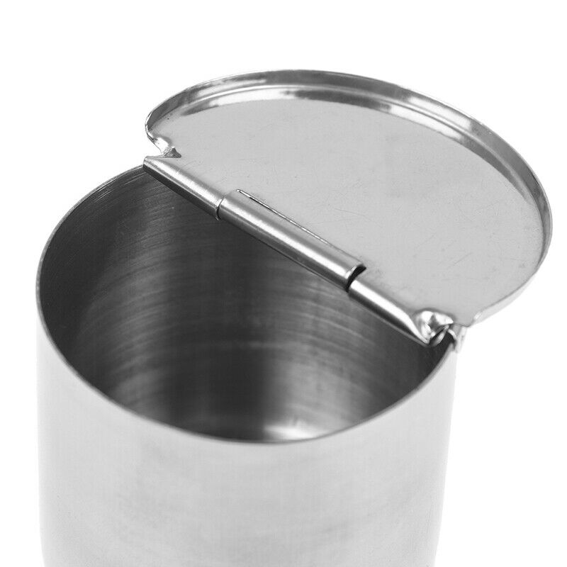 5*5cm Stainless Steel Dental Cotton Tank Alcohol Disinfection Jar Half ClamDEAU