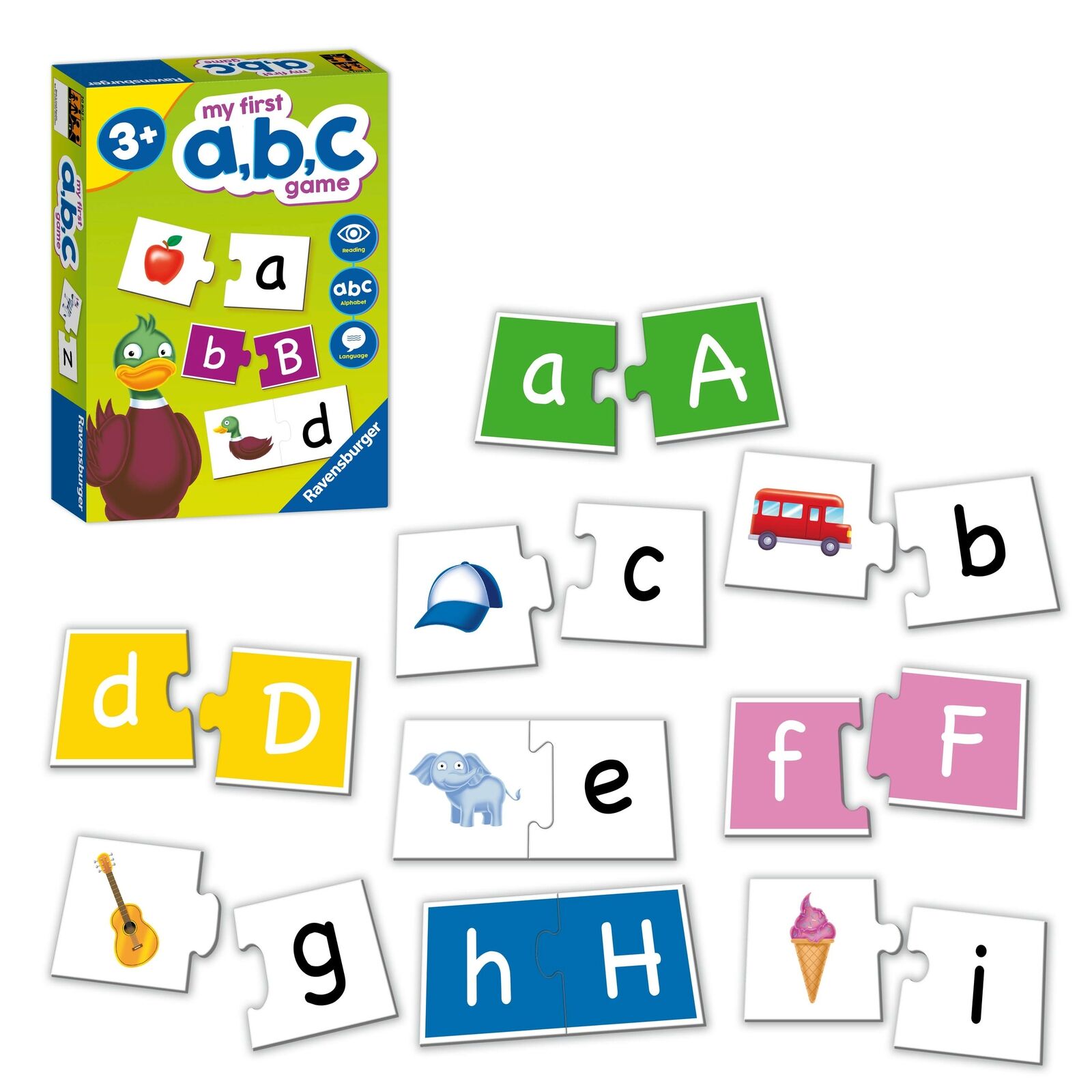 20802 Ravensburger My First ABC Card Pairs Match Game Children Toddler Age 3+