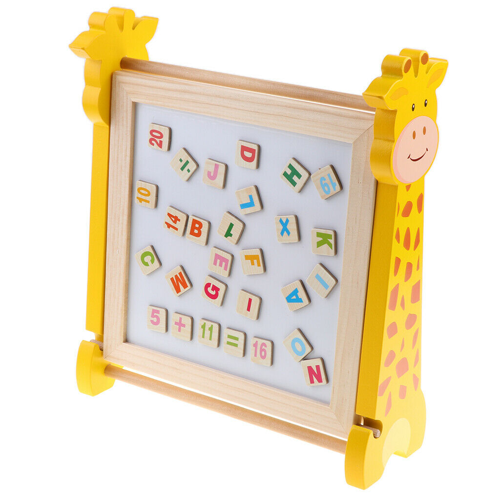 Abacus Learning Alphabet Math Number Toys, Magnetic Wooden Drawing Writing Board