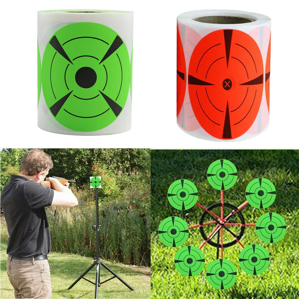 250Pcs Adhesive Shooting Target 3" Splatter Targets Shooting Stickers Hunting