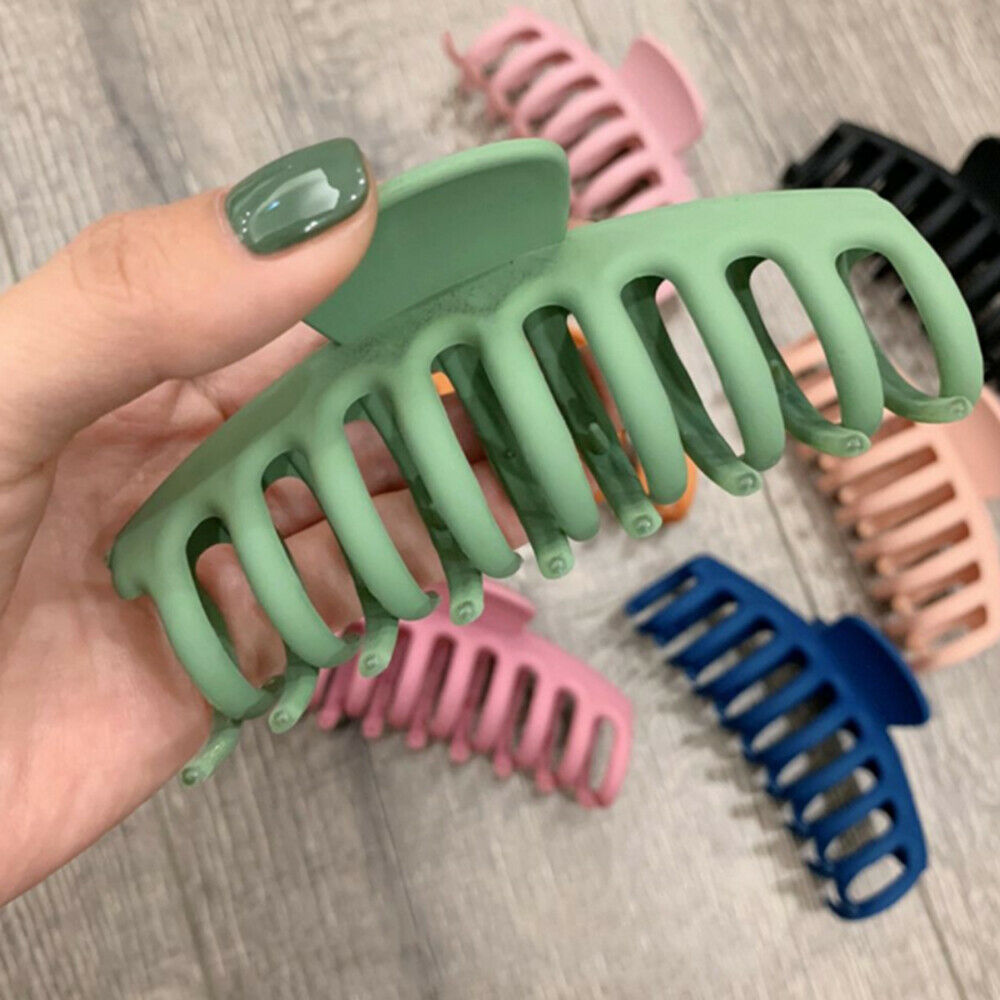 4Pcs Hair Claw Clips Matte Nonslip Large Stronging Hold for Thick Hair Claw Clip