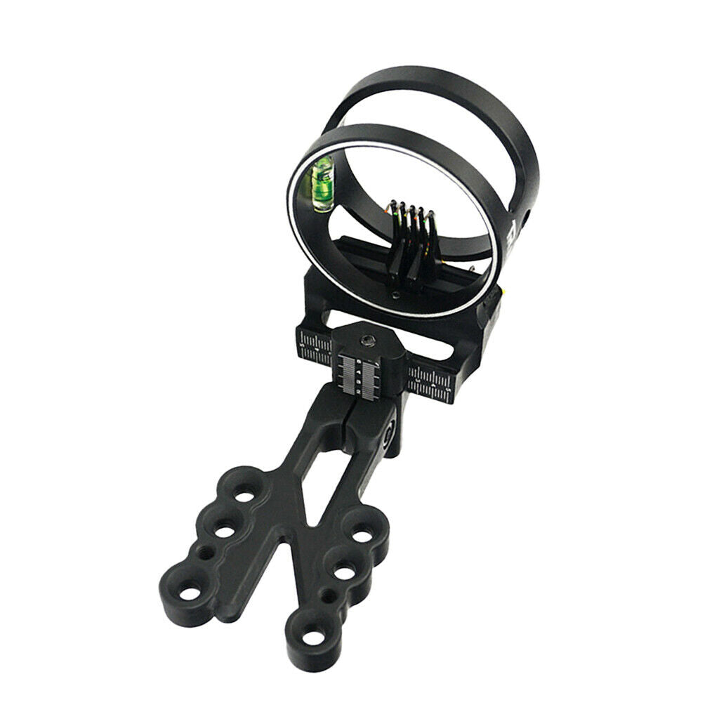 Aluminum Alloy Machined 5 Pin .019'' Compound Bow Sight for Right Left Hand
