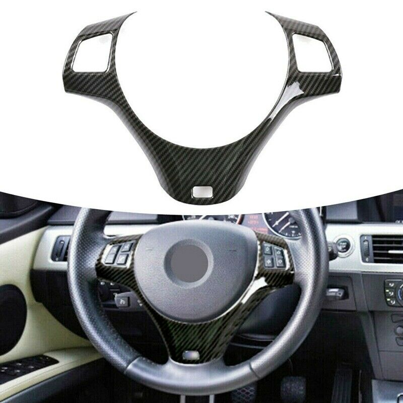 Car Interior Stee Wheel Decoration Cover Trim For- 3 Series E90 E92 E93 2005-2K4