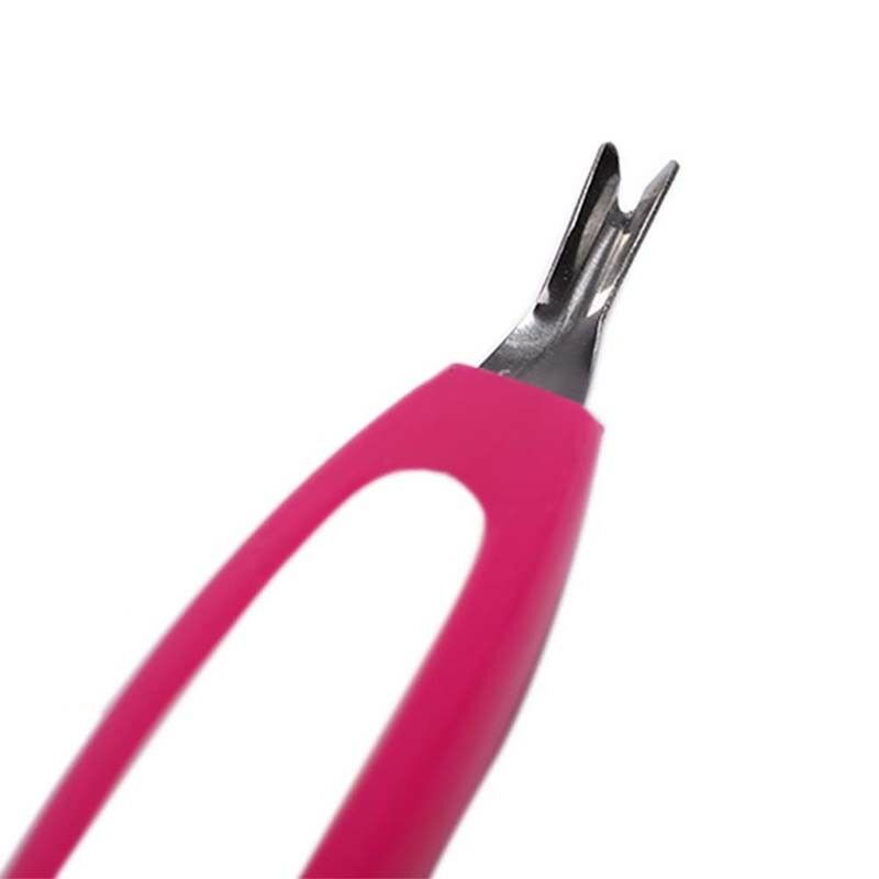 2in1 Nail Tips Buffer File Cuticle Trimmer Cuticle Pusher Remover Nail Tool-Y1