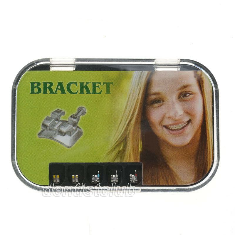 10X Dental Orthodontic Metal Brackets MIM Mini Roth 022 Hooks 3 4 5 Monoblock
