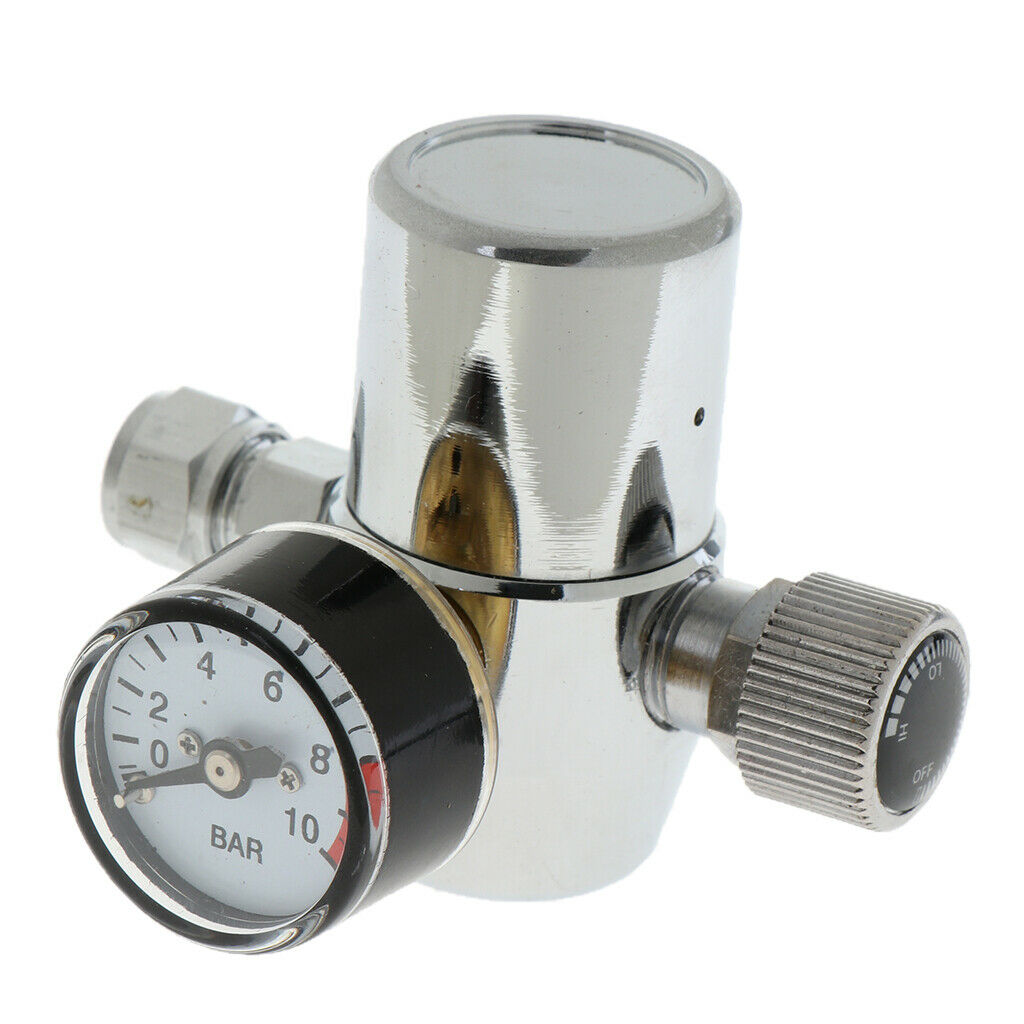 Aquarium Carbon Dioxide CO2 O2 Pressure Relief Valve Gauge A12-2