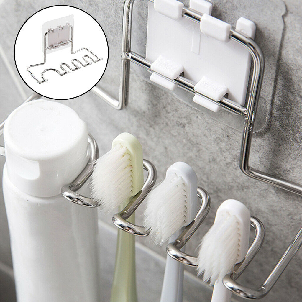 Toothbrush Holder Stainless Steel Toothbrush Holder Toothpaste Holder Stand