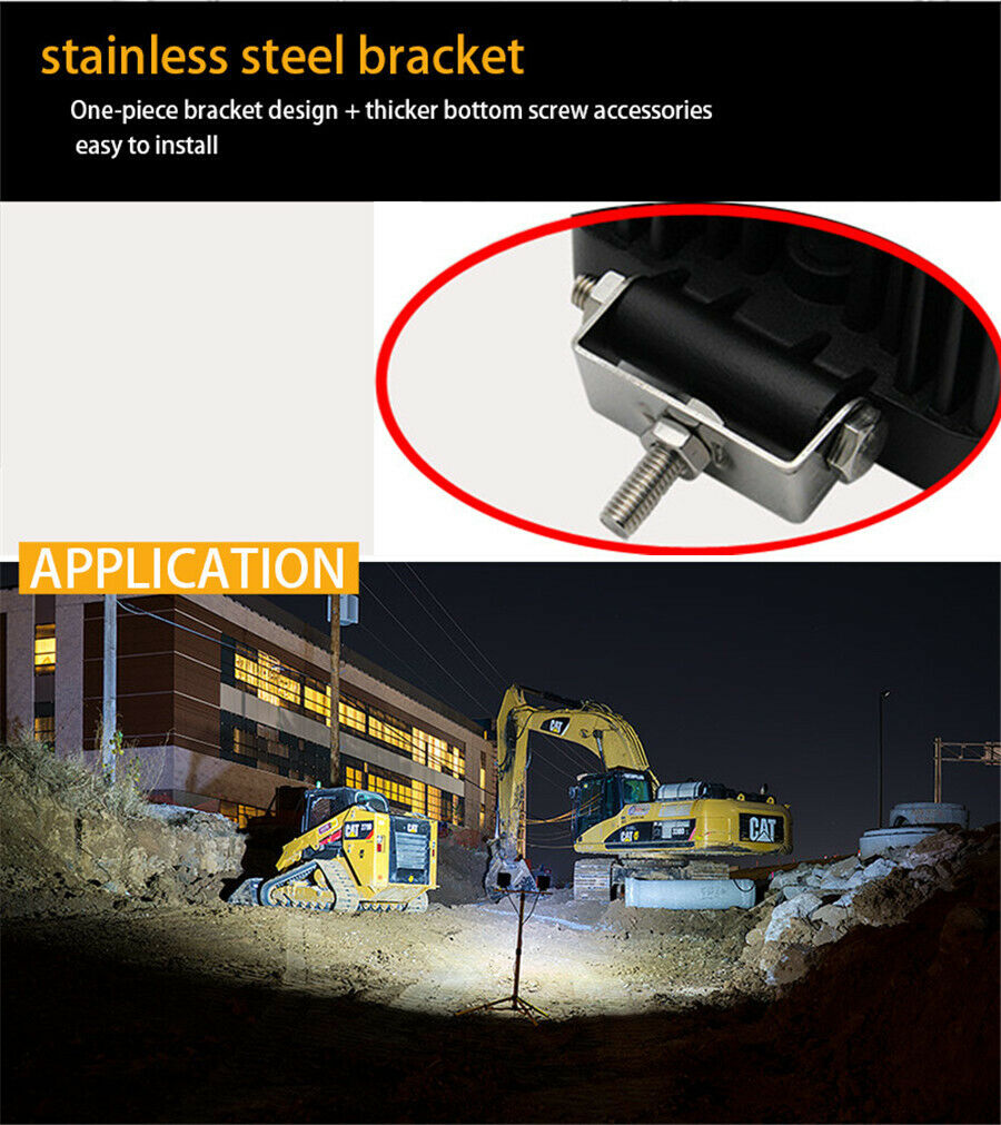4.5 '' Osram LED Driving Lights Flood Beam Angle Eye 120W 9600LM 4x4 OffRoad SUV