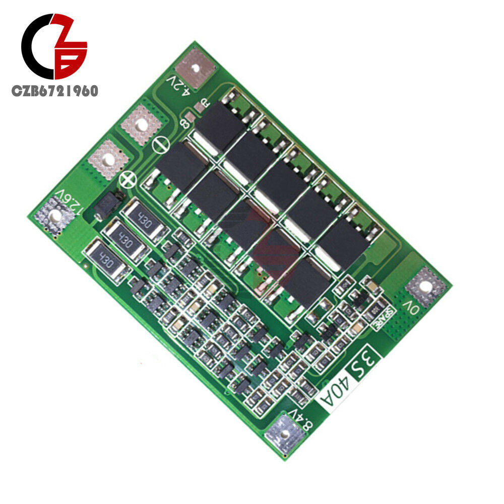 18650 3S 40A 11.1V 12.6V FBMS Protection Board Lithium Battery or Drill Motor