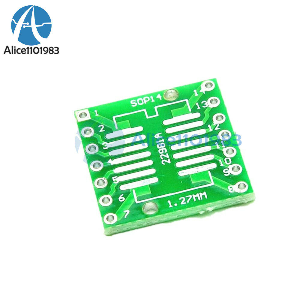 5PCS IC SOP14 SSOP14 TSSOP14 DIP 0.65/1.27/2.54mm Adapter PCB Board Converter