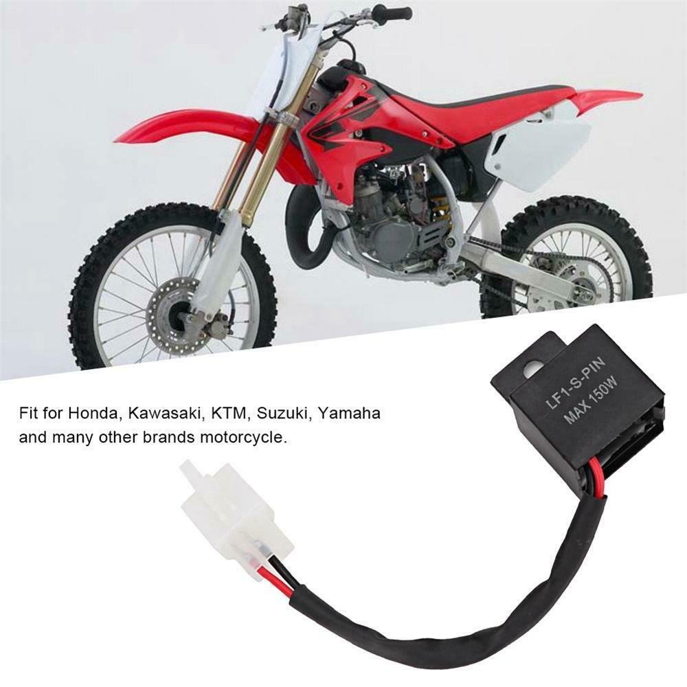 Waterproof 2 Pin LED Flasher Relay Motorcycle Motorbike Turn Signal Indicator