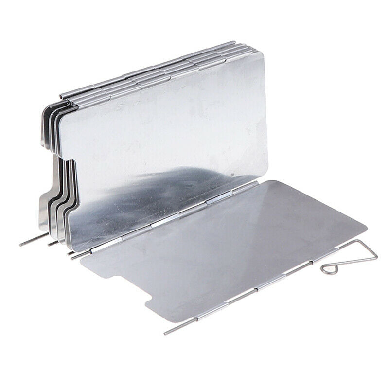 9 Plate Foldable Burner Windshield Outdoor Camping Cooking Gas Stove Wind-S NC