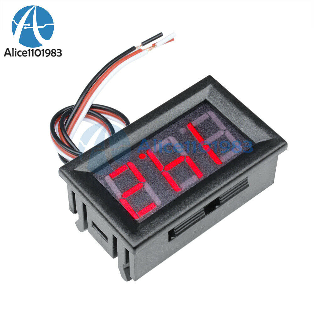 0.56" DC 4.5-30V Red LED Digital Voltmeter Panel Accurate Meter 3 Wire Display