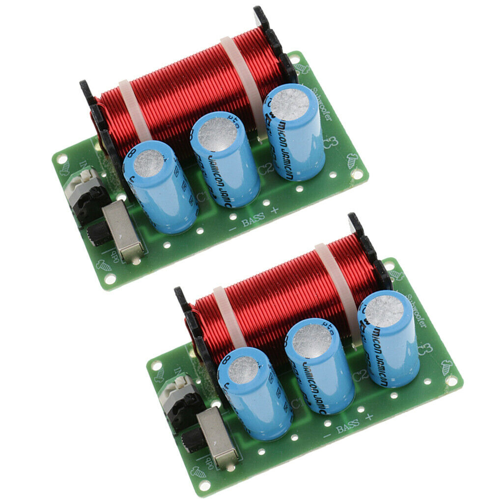 2Pcs WEAH-85 Bass Frequency Divider Speaker Audio Crossover Filters Board DIY