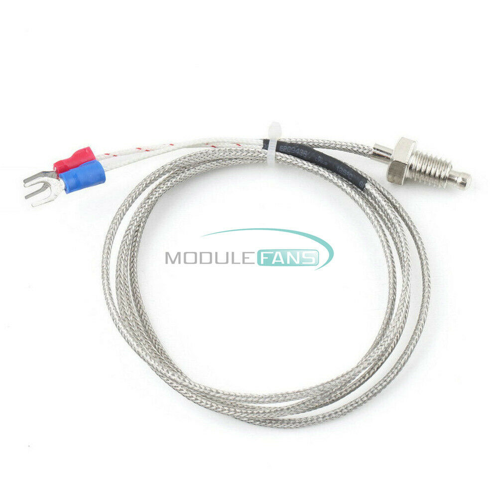 5PCS 3.3ft 1M K Type Thermocouple Temperature Controller 0-800C Probe Sensor