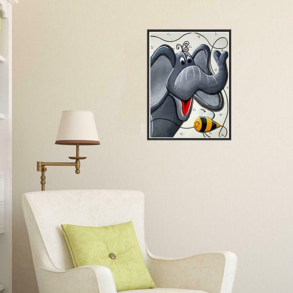5D Diamond Painting Cartoon Animal Picture Crystals Embroidery Arts Elephant
